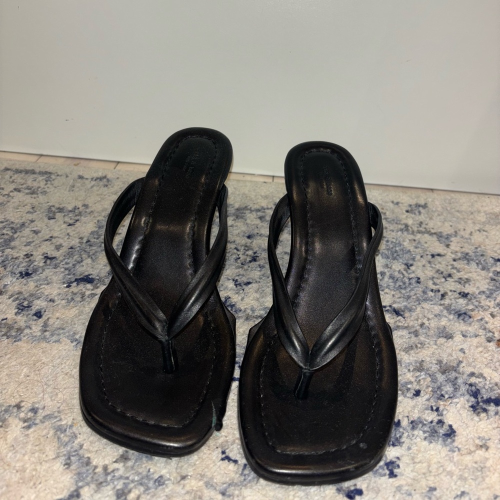 rag & bone Black Wedge Sandals
